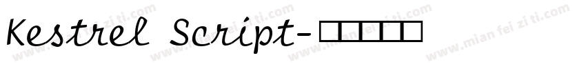 Kestrel Script字体转换